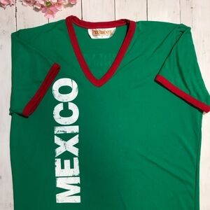 Mexico Presidente Brandy Master Margarita #9 Large Green Soccer Jersey Red Ring